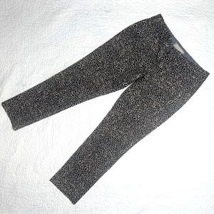 Banana Republic Women's Black with Tan Confetti Chino Pants Bottoms; 0P